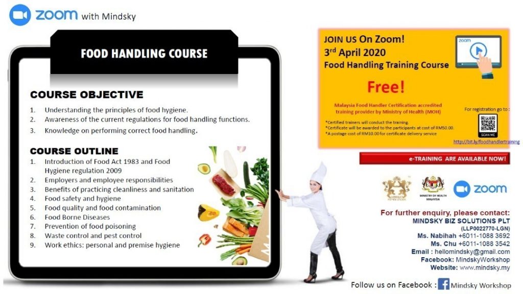 FREE FOOD HANDLING COURSE